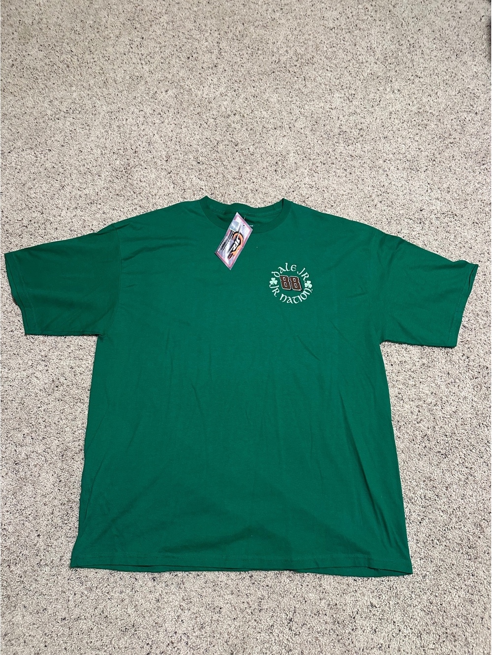 NASCAR Dale Jr. JR Nation Green T-Shirt 2XL